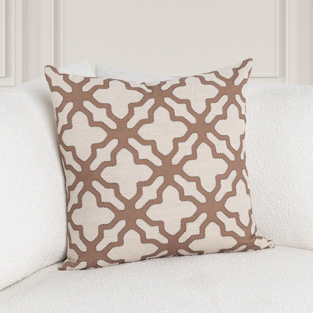 Mullan - 22" x 22"Pillow - Frothed Brown