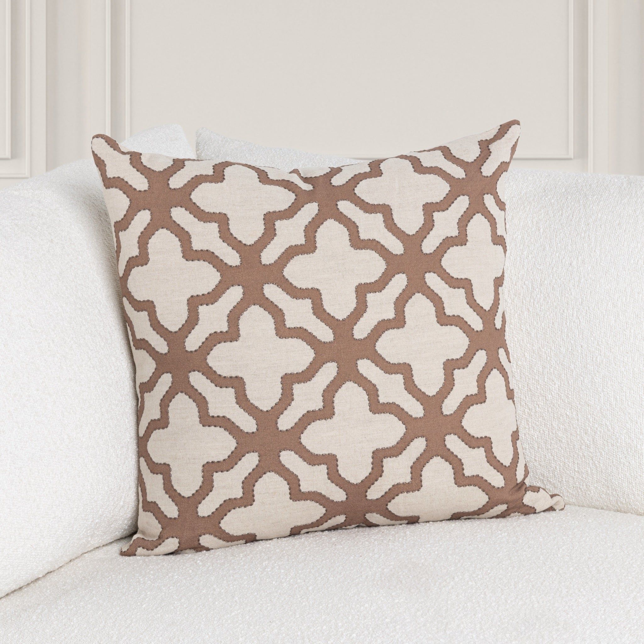 Mullan - 22" x 22"Pillow - Frothed Brown
