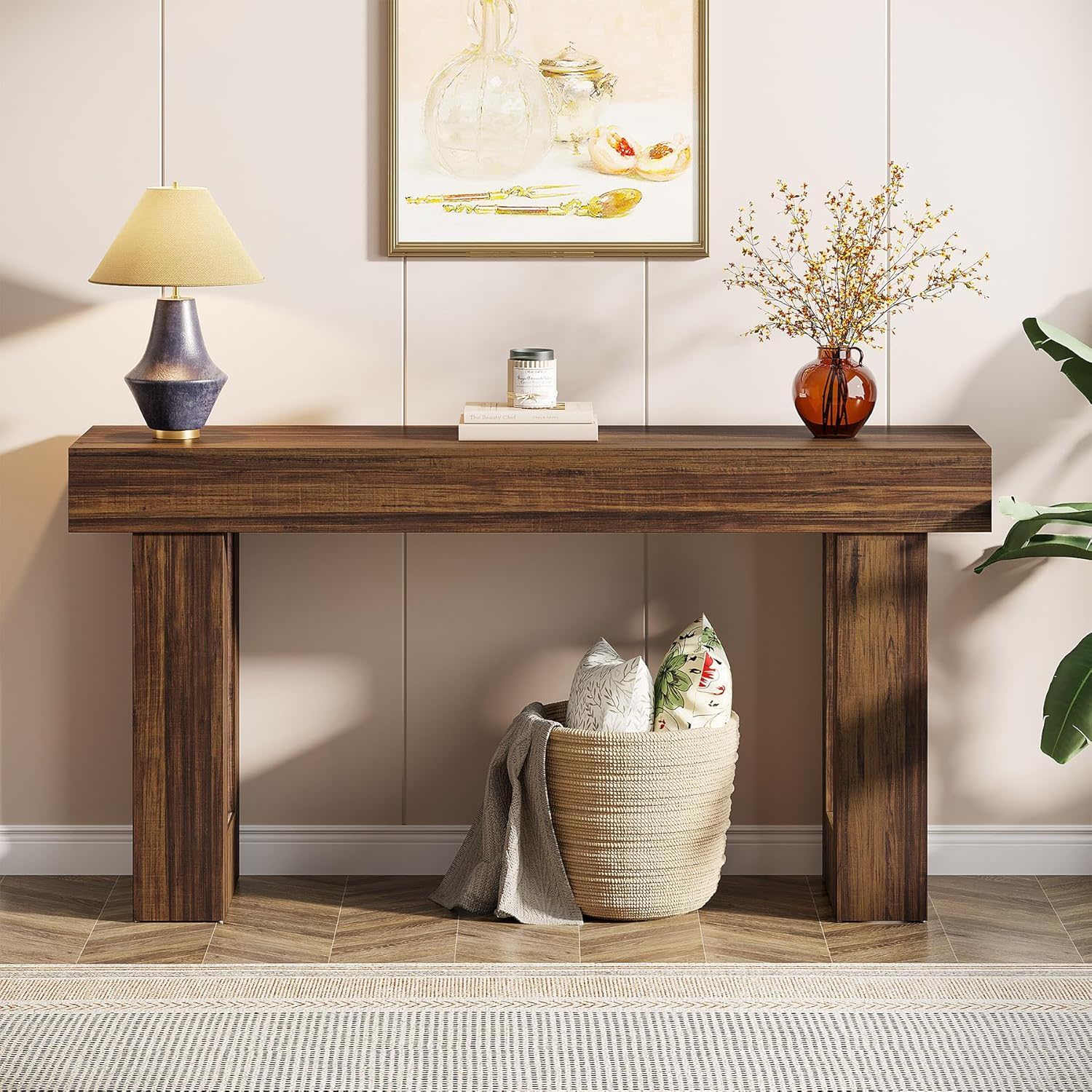 Console Table, Extra Long Narrow Sofa Table For Living Hallway