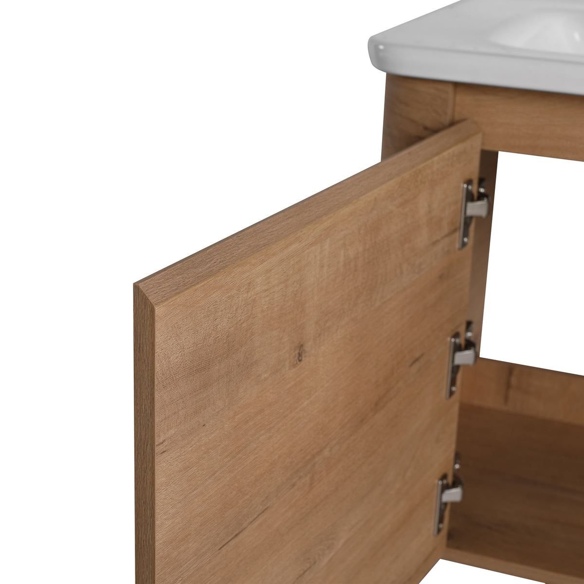 Wall Mounted Bathroom Vanity With Sink & 1 Soft Close Door