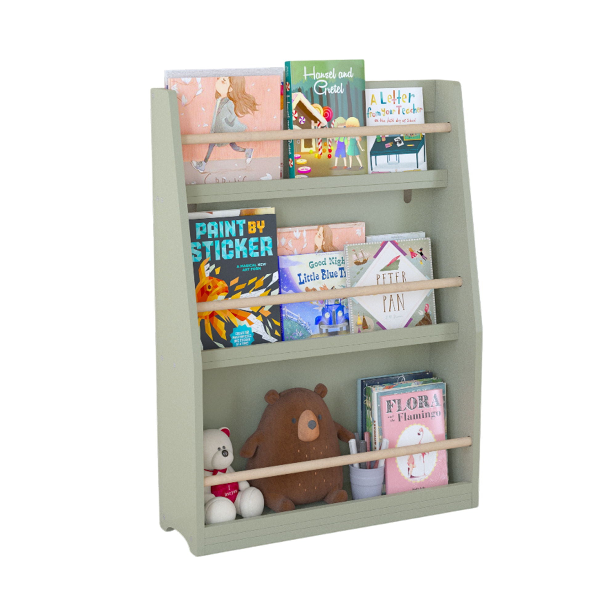 3 Tier Book Shelf, Compact Storage For Bedrooms