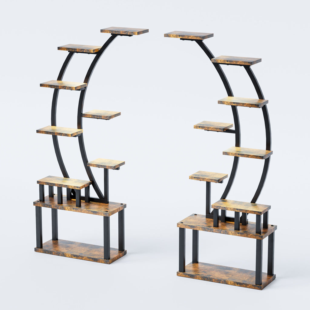 9 Tiered Indoor Plant Stand With 5 Adjustable Grow Lights