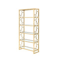 Milavera - Bookshelf - Clear Glass & Gold