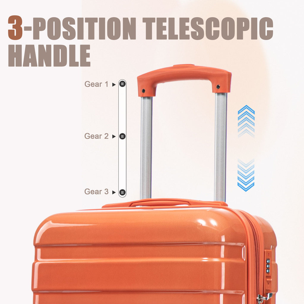 Luggage Set 14" / 20" With Combination Lock And Cosmetic Case