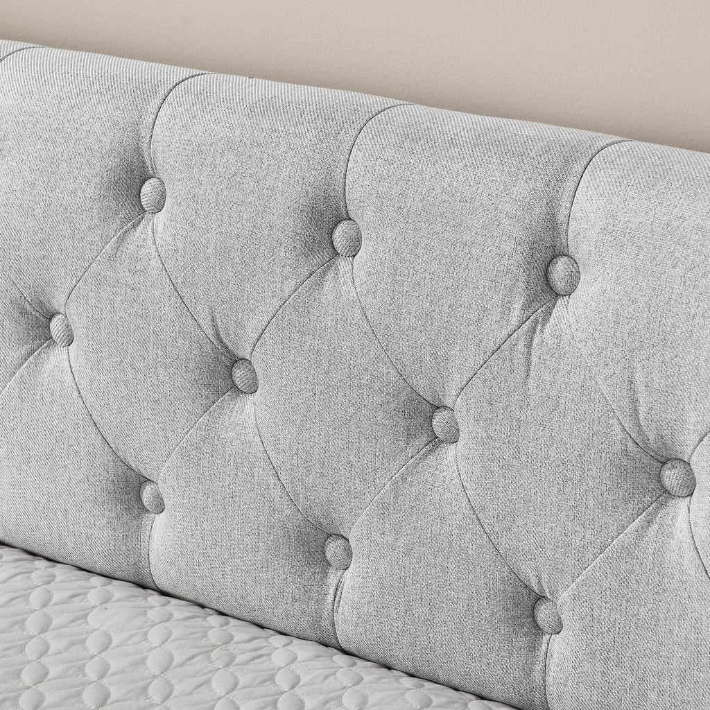 Daybed With Trundle And Storage Drawers, Flat Arms With Pocket