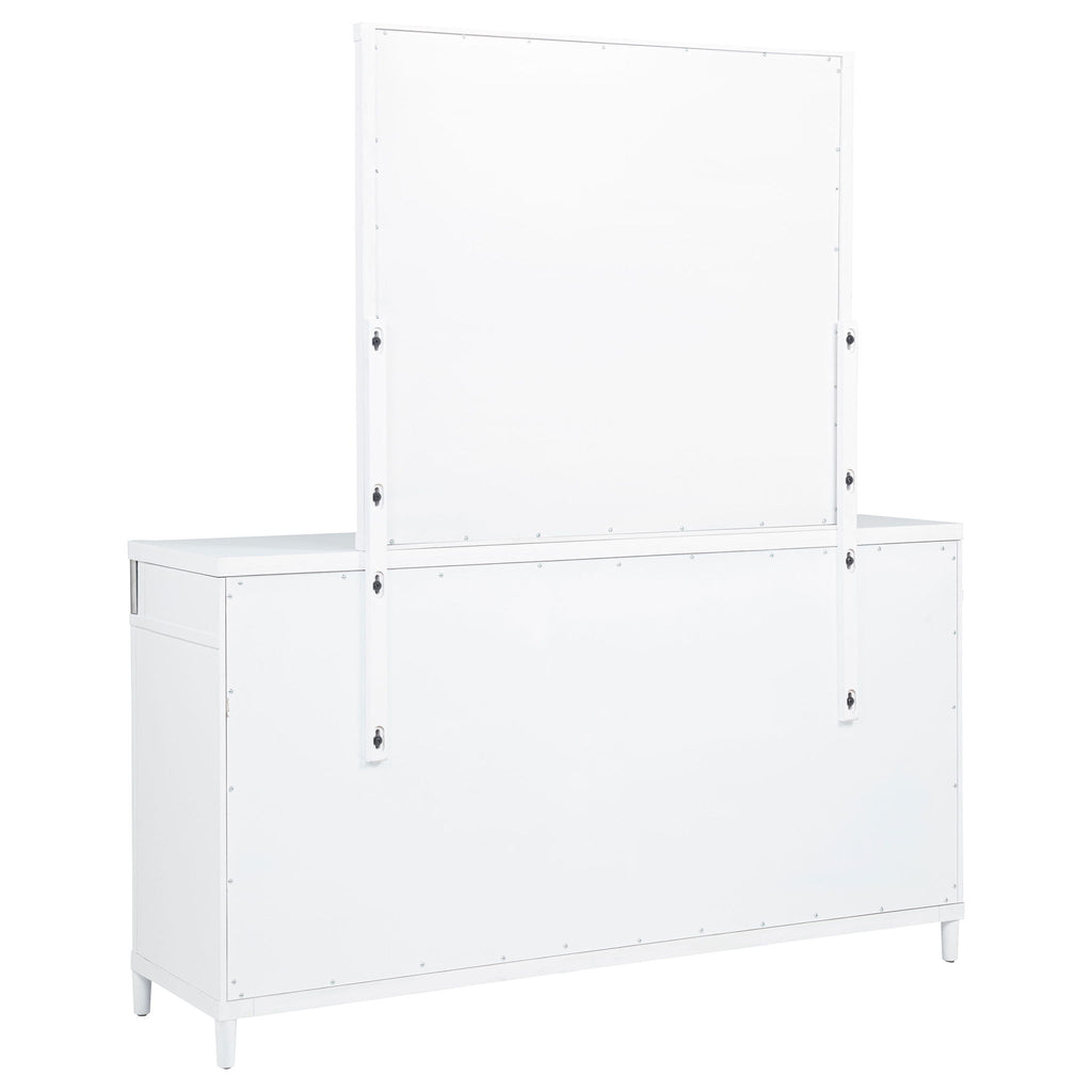 Robinson - 8 Drawer Dresser With Mirror - White