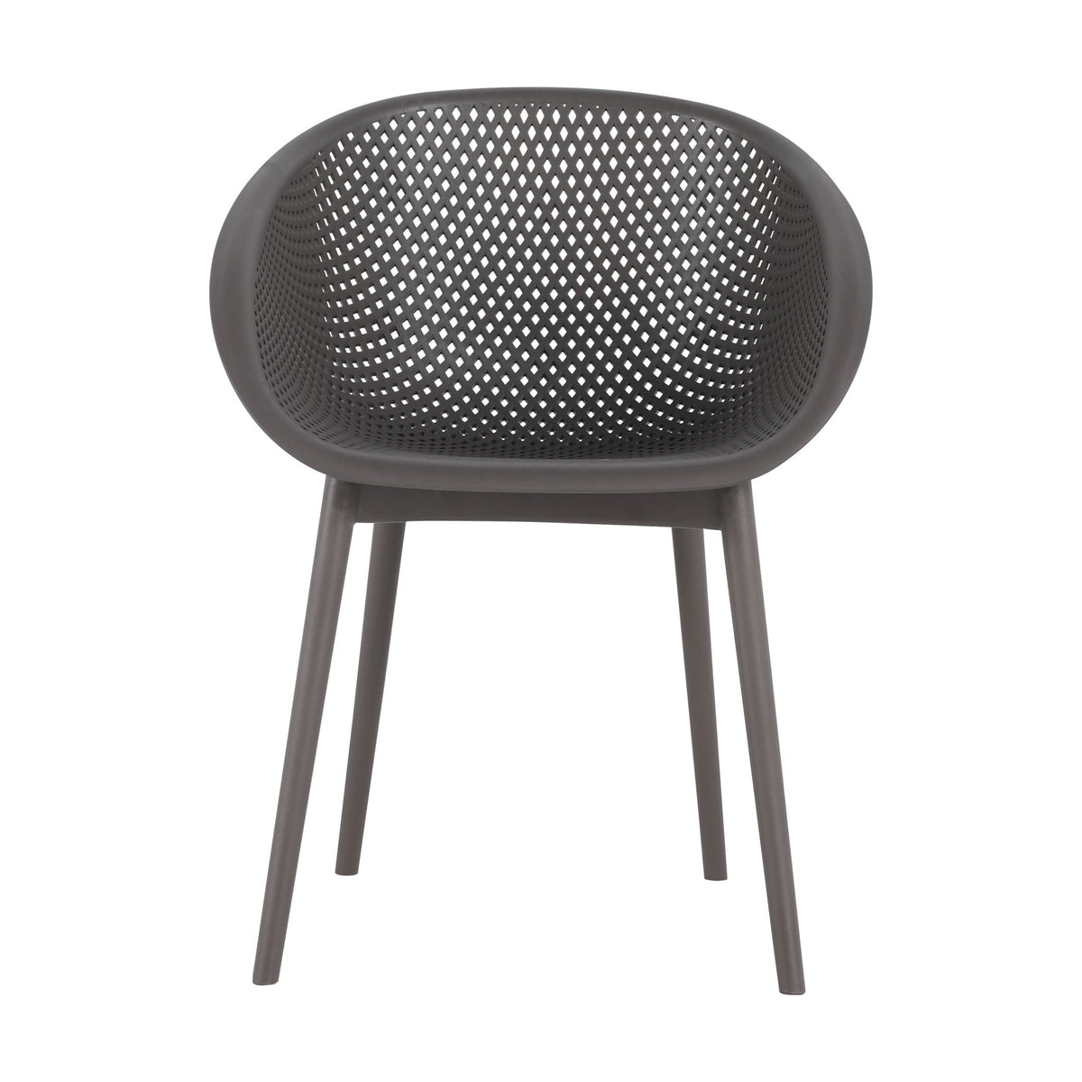 2 Piece Durable Single Chair With Hollow Out Design