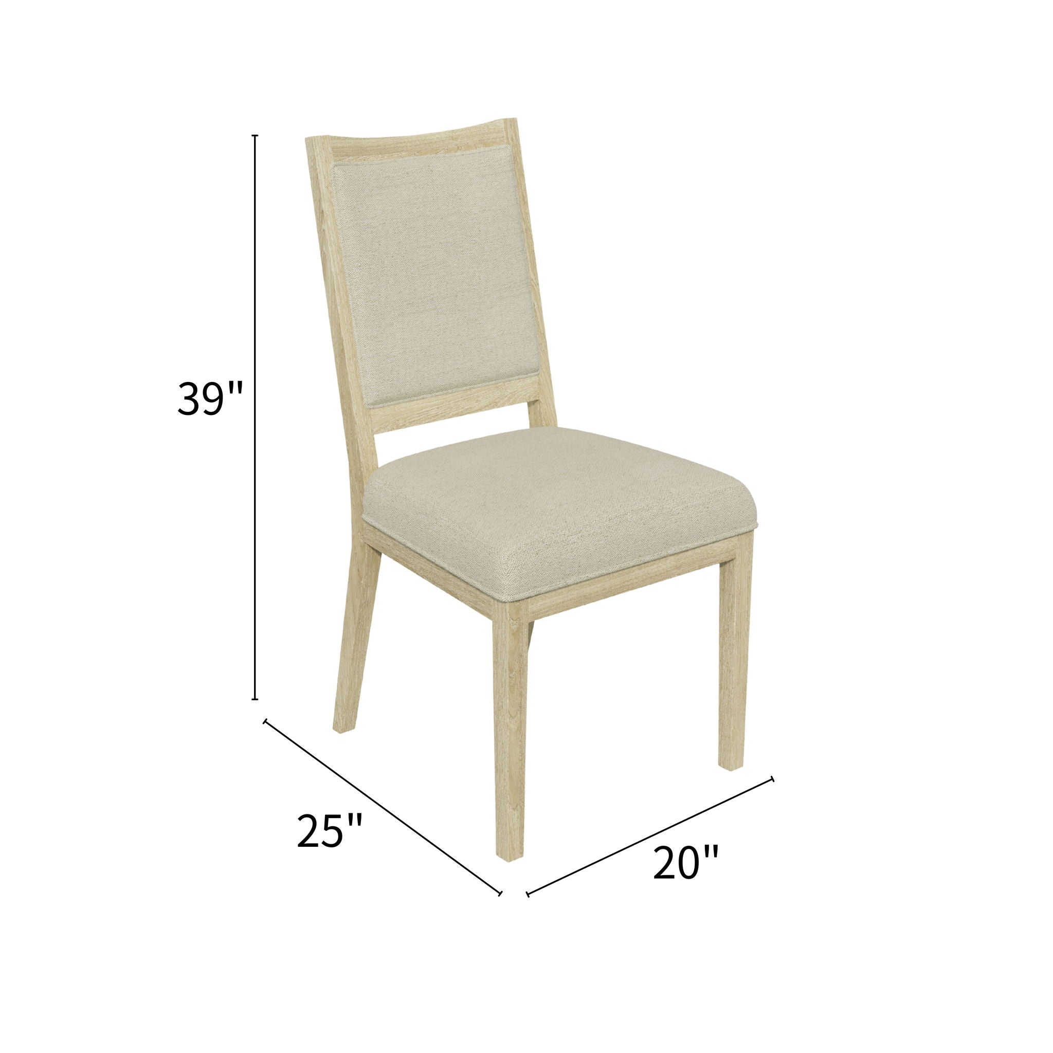 Adeline - Side Chair - Natural Wood Wash