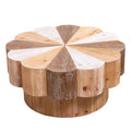Flower Shaped Coffee Center Table For Living Room - Multicolor