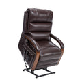Power Lift Recliner Chair Dual Motor Infinite Position With Heat Massage And Heavy Duty Motion Mechanism - Brown