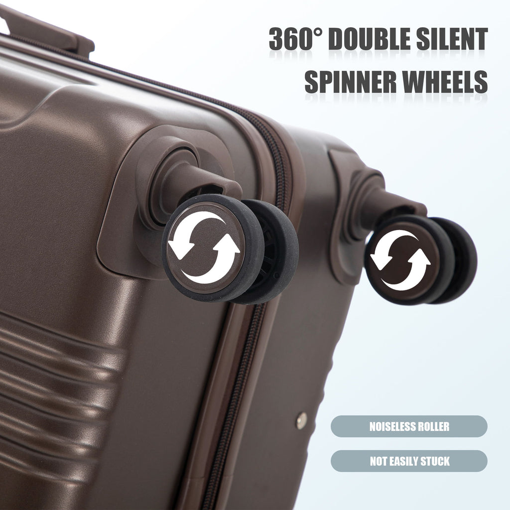 Spinner Luggage Set 20" / 24"/ 28", Lightweight Hard Shell With 360° Silent Wheels