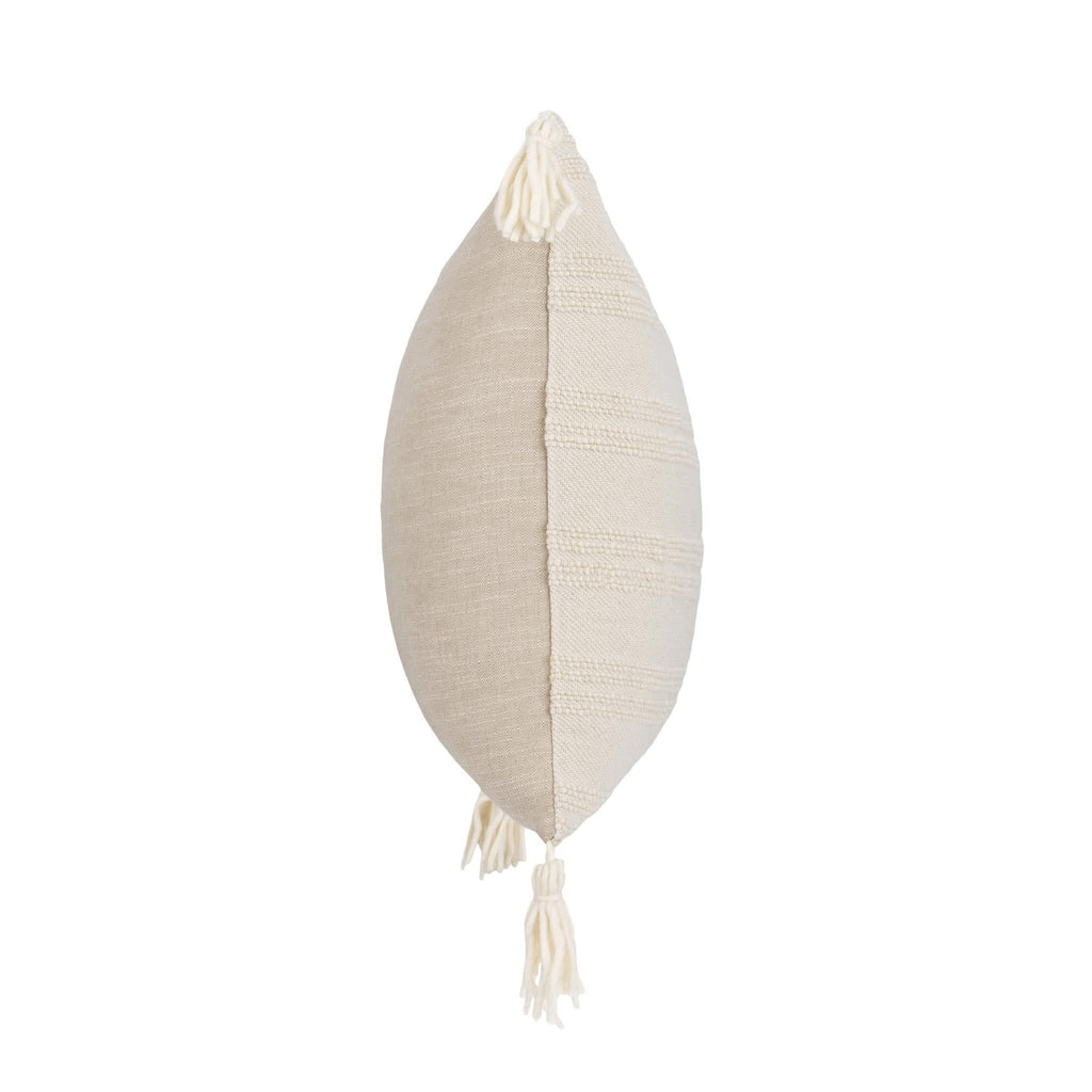 York - 26" x 26" Pillow - Natural / Ivory