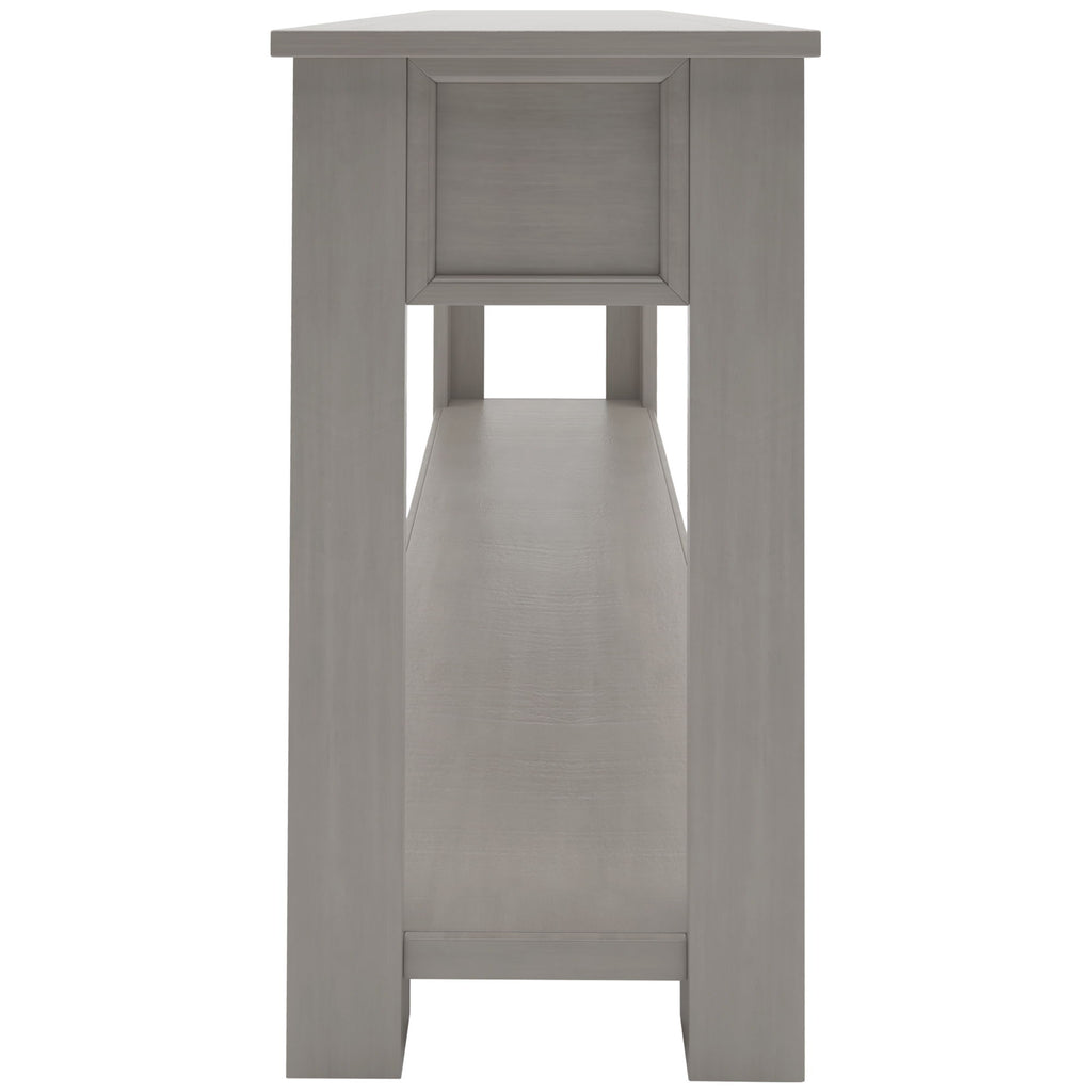 Hearth & Haven Clara - Console Table With Storage Drawers And Bottom Shelf