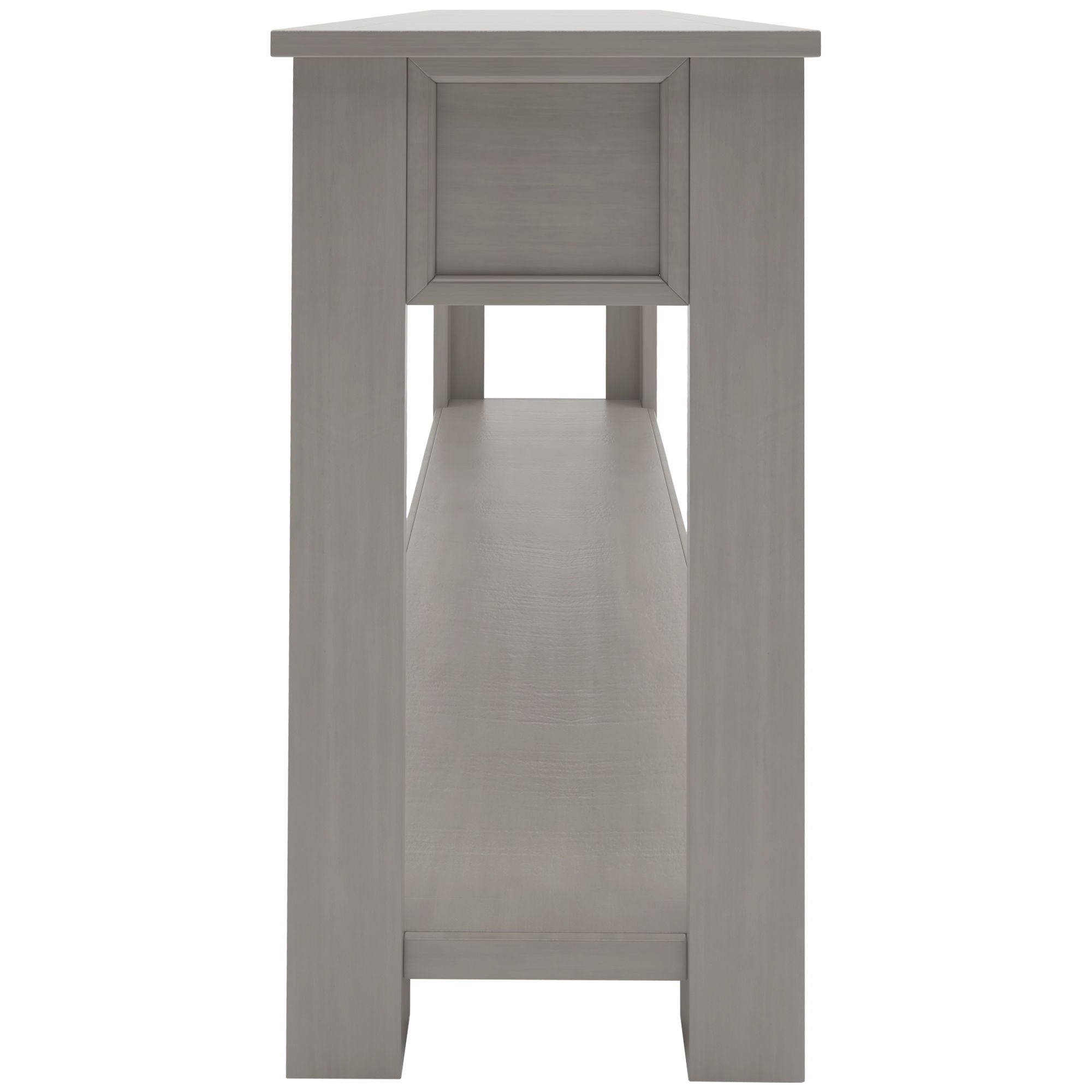 Hearth & Haven Clara - Console Table With Storage Drawers And Bottom Shelf