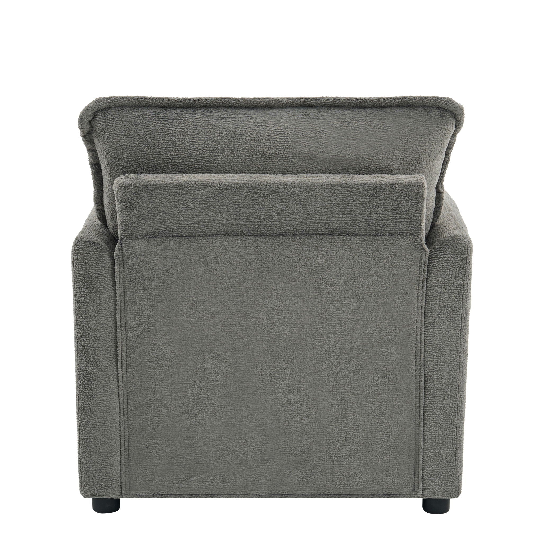 Modern Single Seat Accent Chair With Side Storage Pockets