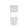 1 Piece Toilet For Bathroom, Soft Closing Seat, Dual Flush 1.1 / 1.6 Gpf - White