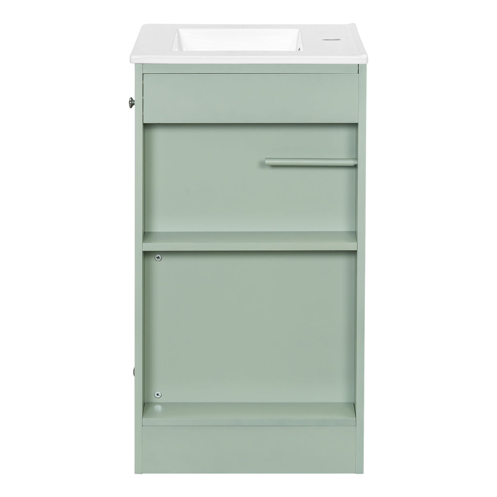 Modern Freestanding Bathroom Vanity With Sink, Soft-Close Drawer, Towel Bar
