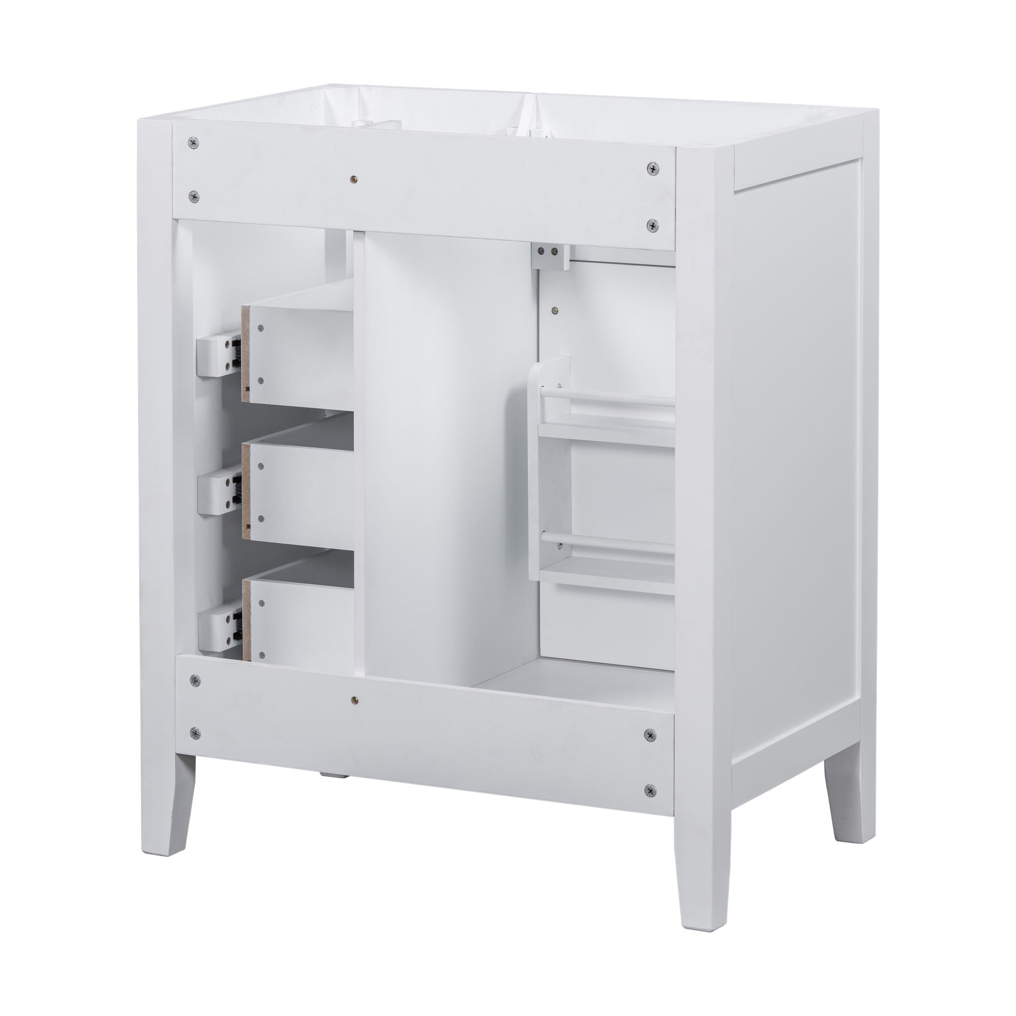 Modern Bathroom Vanity Base Only With Drawers, Freestanding Design
