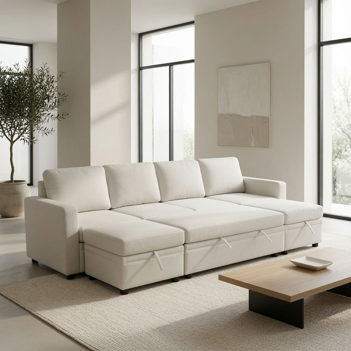 Square Ottoman For Living Room