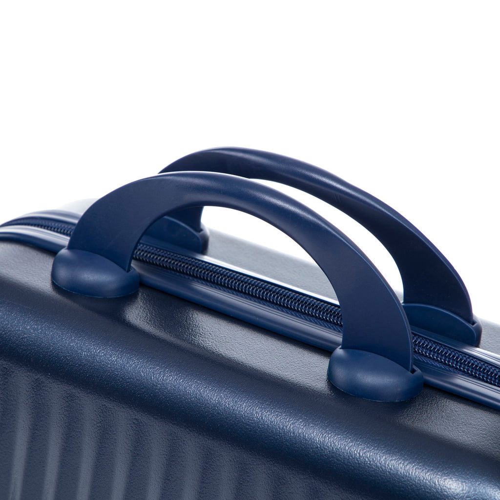 Luggage Set With Cosmetic Case, Combination Lock, Front Opening Design
