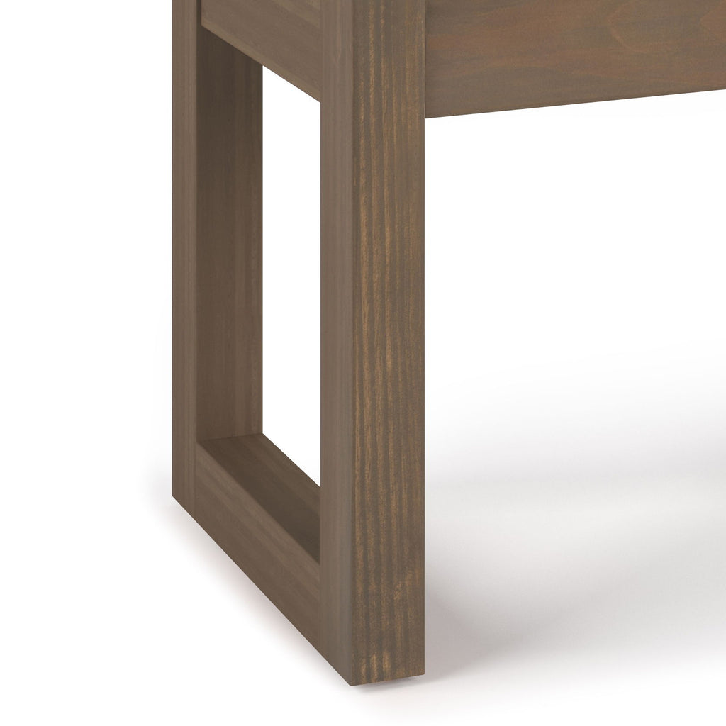 Milltown - Footstool Small Ottoman Bench - Dark Gray