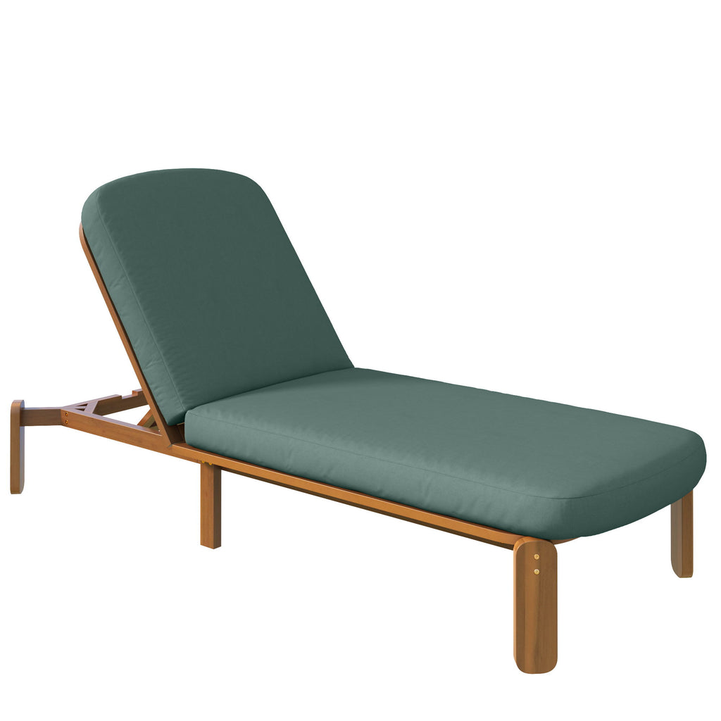Outdoor Chaise Lounge With Adjustable Backrest