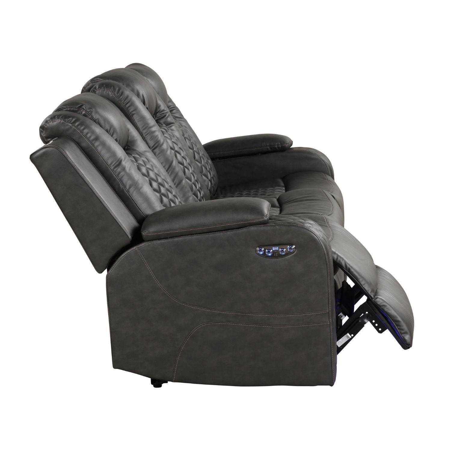 Benz - LED & Power Recliner With Adjustable Headrests And Ambient LED Lighting