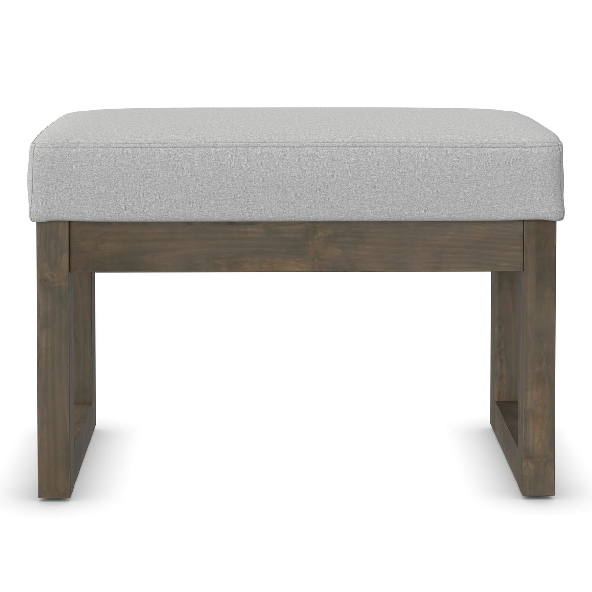 Milltown - Small Ottoman Bench - Stone Gray
