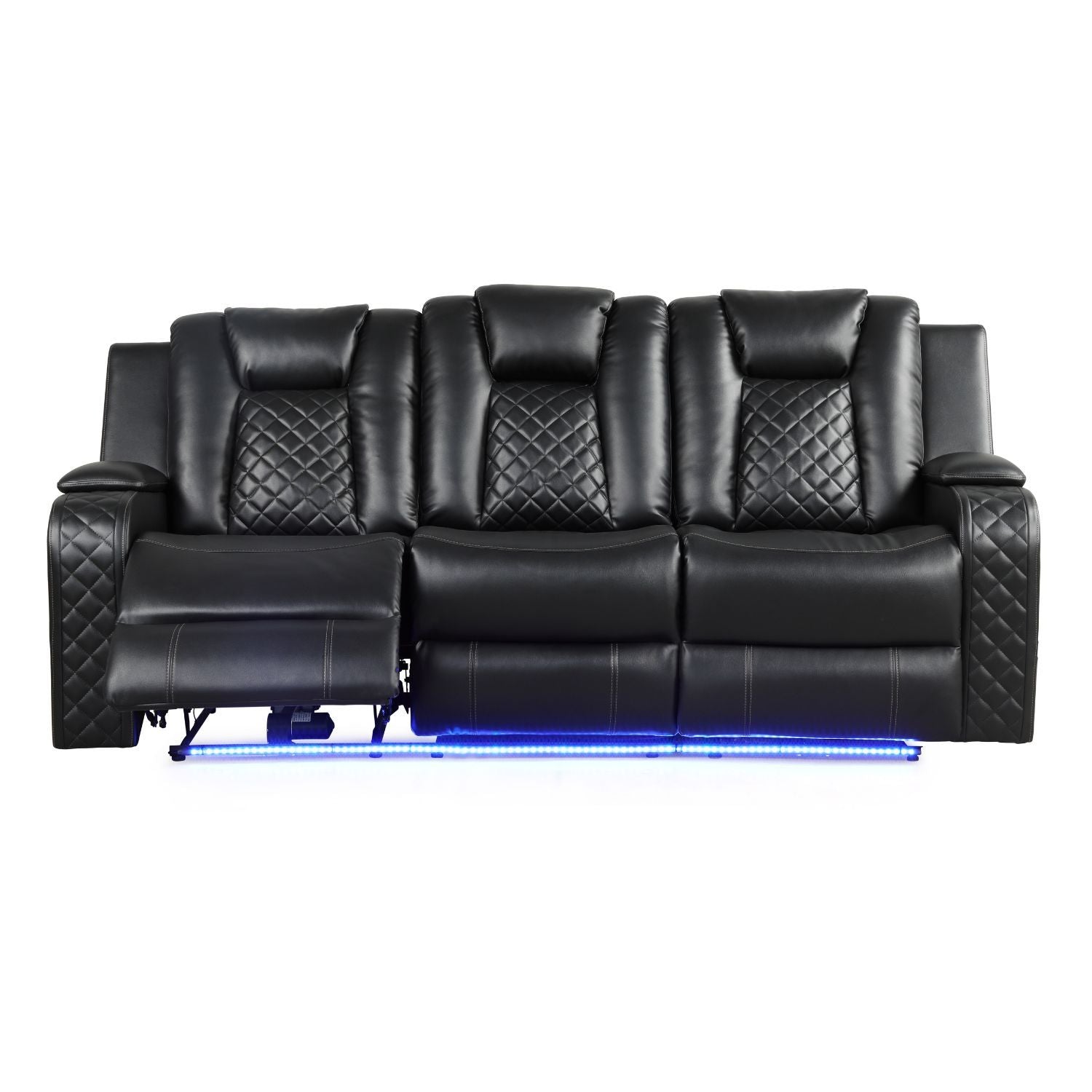 Benz - LED & Power Recliner With Adjustable Headrests And Ambient LED Lighting