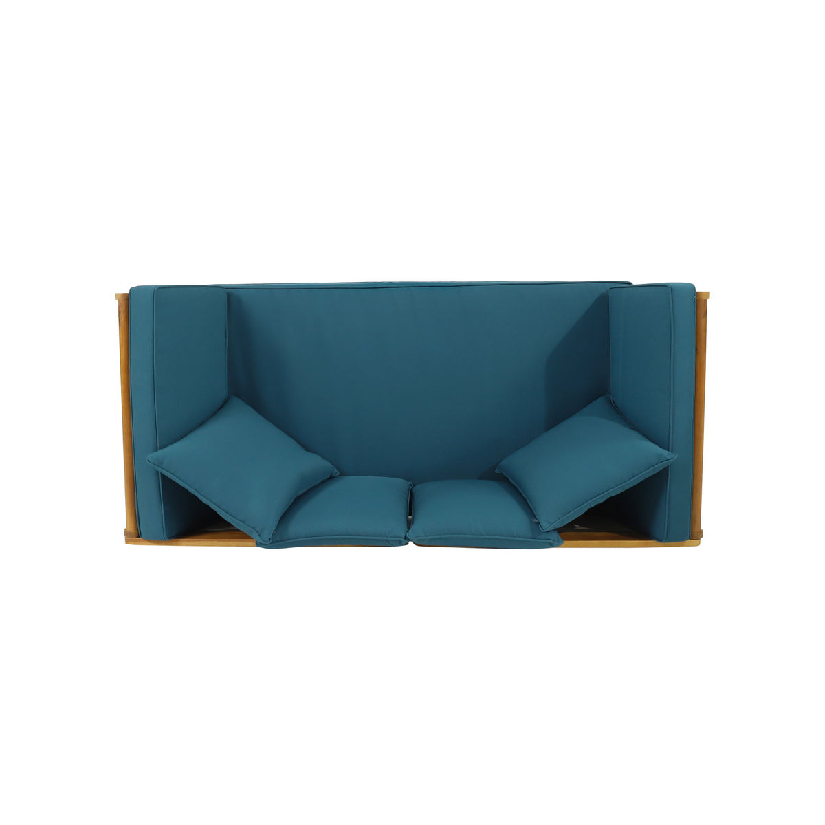 Outdoor Acacia Wood Expandable Daybed With Cushions