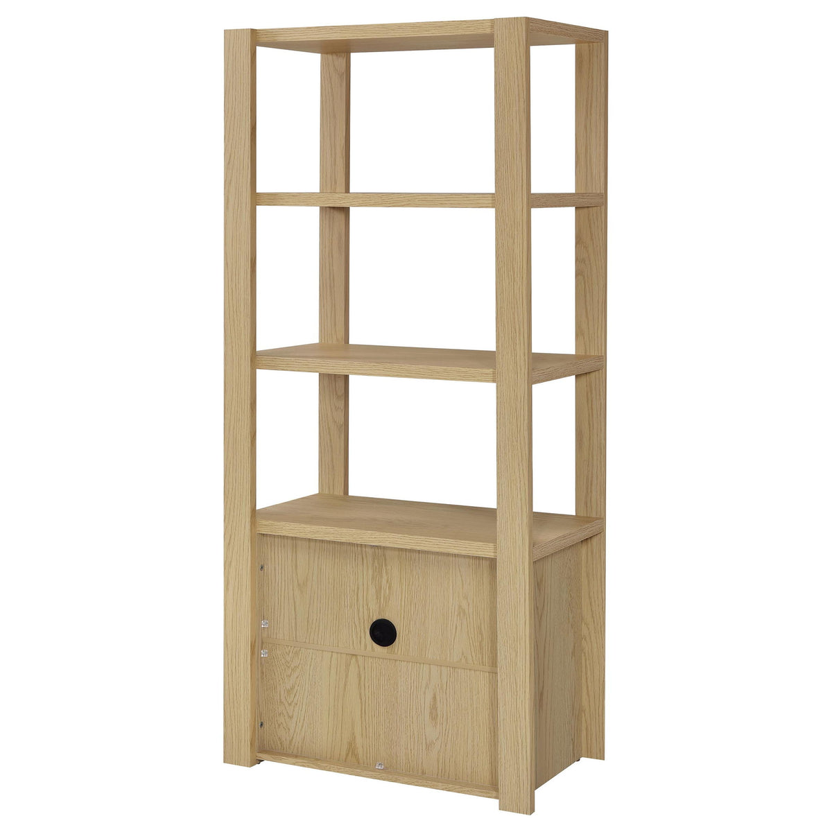 Susac - 3 Piece Entertainment Center With TV Stand And Media Towers - Light Oak