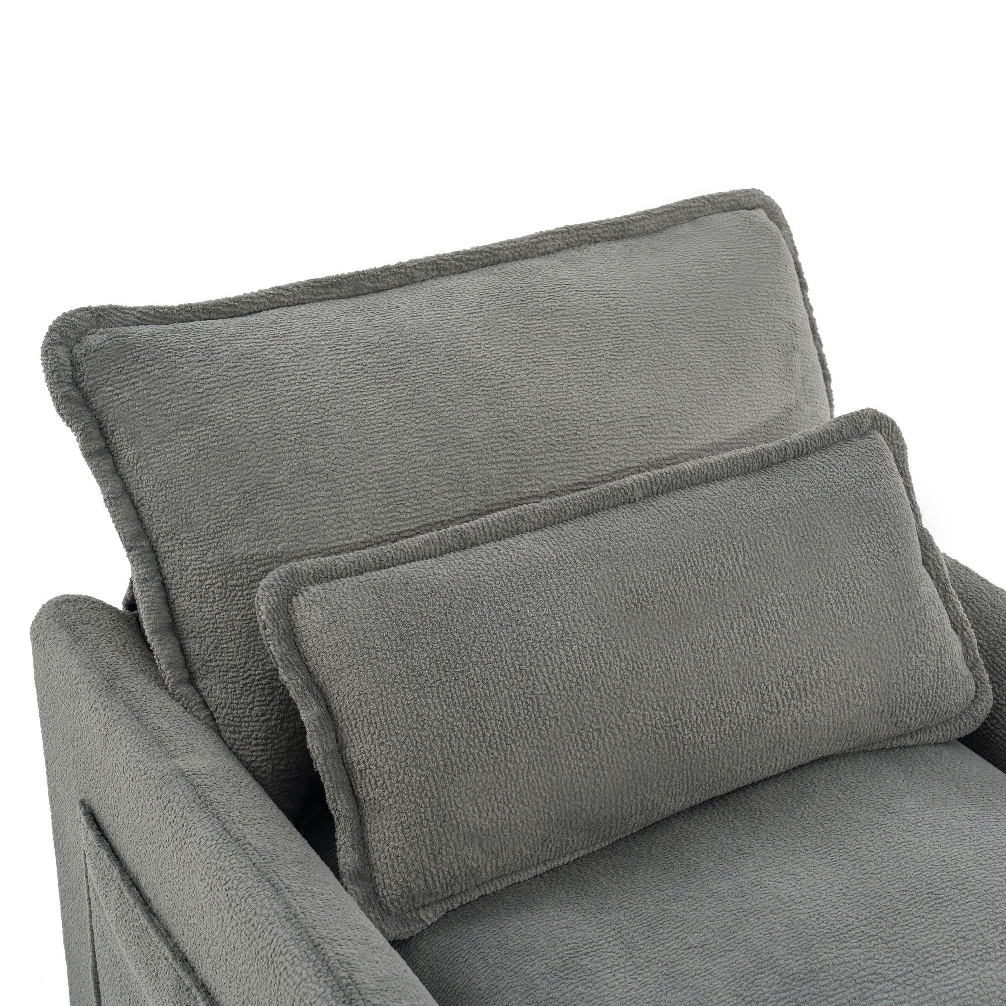 Modern Single Seat Accent Chair With Side Storage Pockets