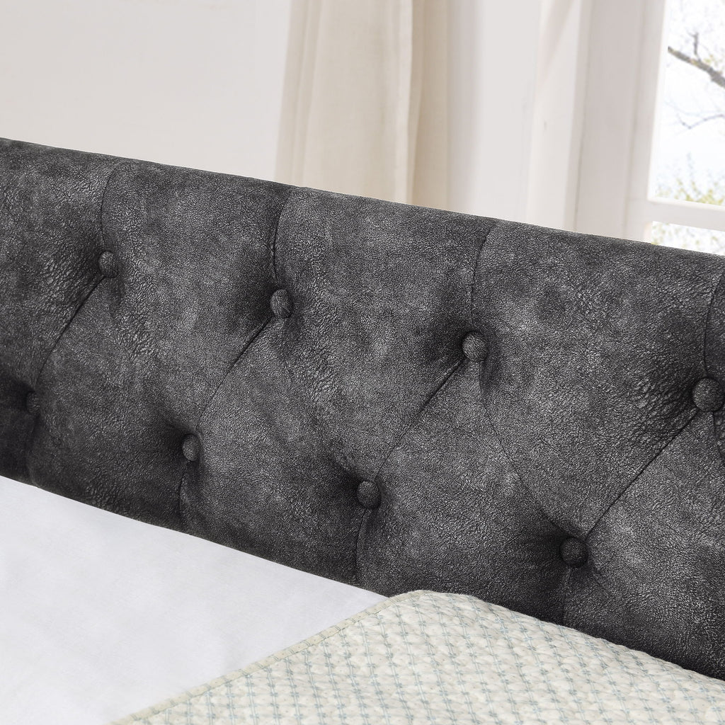 Upholstered Daybed With USB Charging & Pull Out Bed