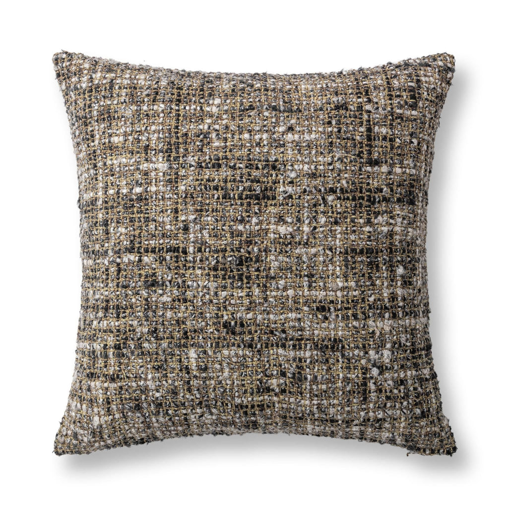 Villa Classics - Porter 22" x 22" Accent Pillow - Black / Ivory