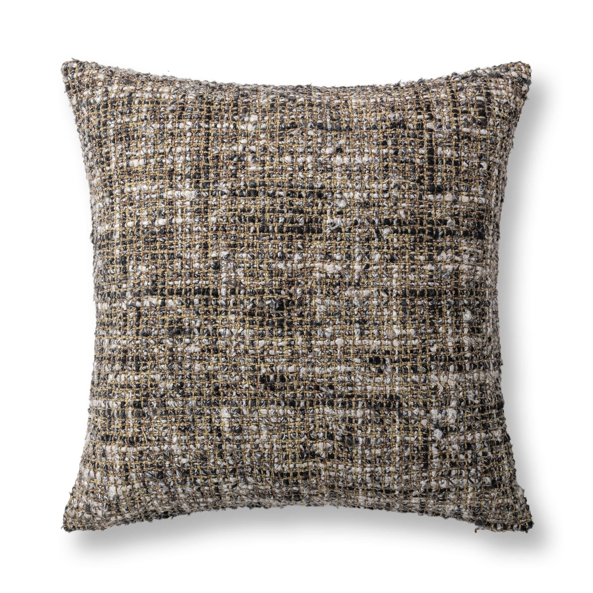 Villa Classics - Porter 22" x 22" Accent Pillow - Black / Ivory