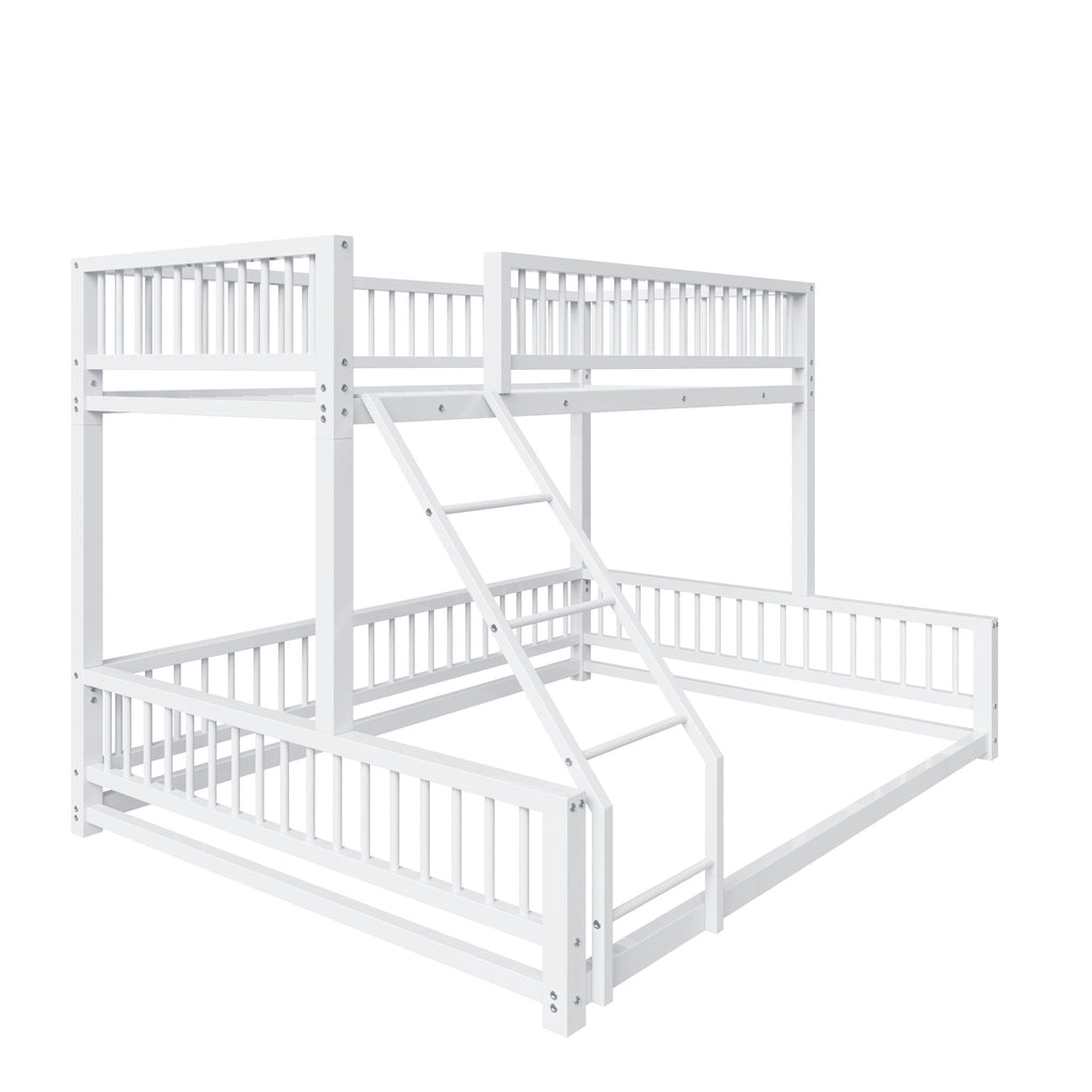 Bunk Bed With Ladder And Safety Guardrails