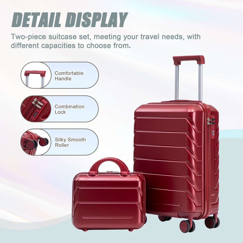 Spinner Luggage Set With Combination Lock
