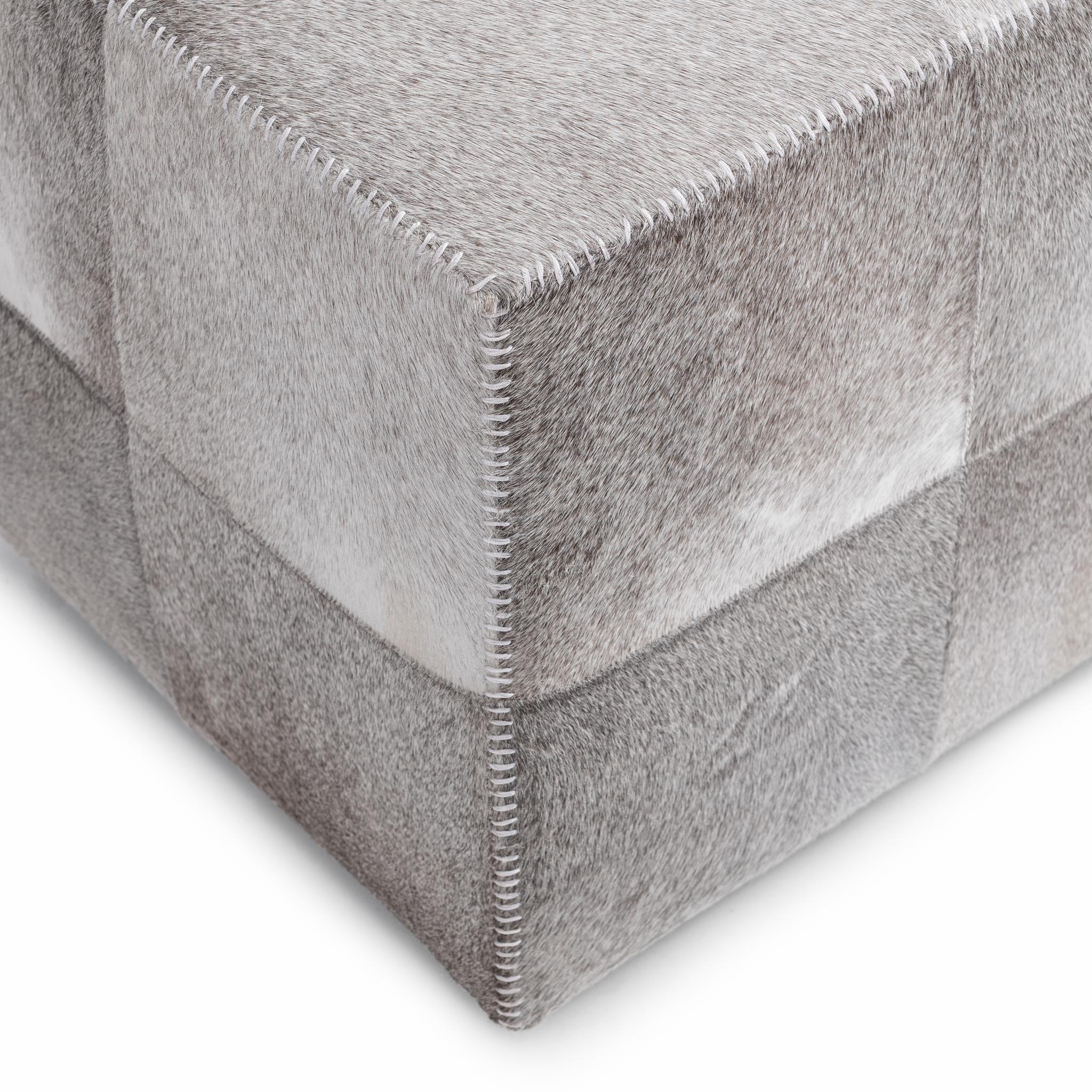 Landyn - Square Ottoman - Sparrow Gray