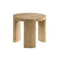 21" Kepler Drift Round End Table, Living Room 1 Piece Sofa Side Table With Curved Legs - Driftwood