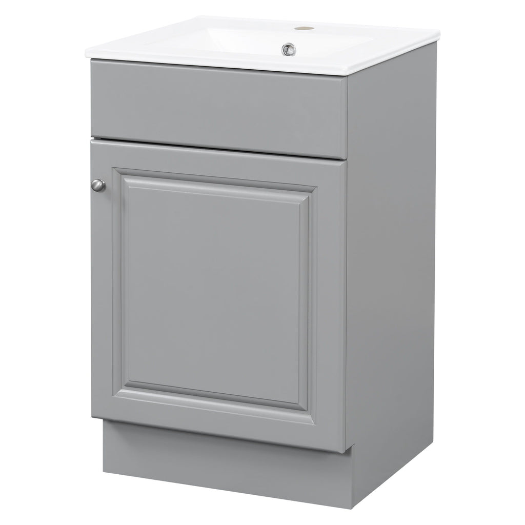 Bathroom Vanity With Sink, Cabinet With Adjustable Shelf