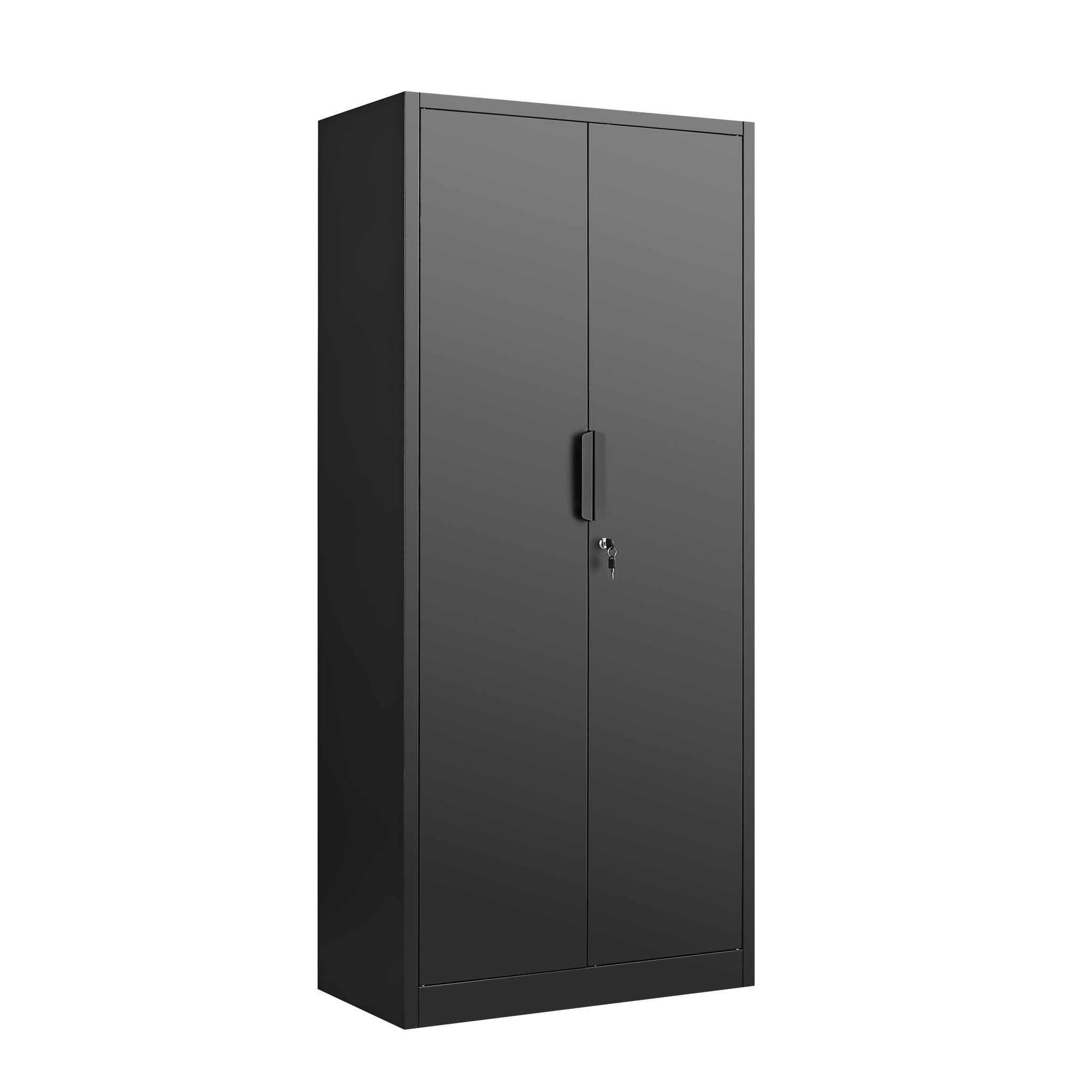 2 Door File Cabinet With Lock, 4 Adjustable Shelves, Heavy-Duty