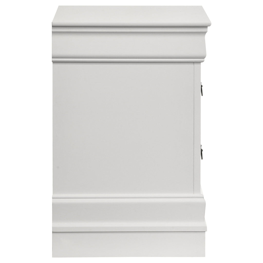 2 Drawer Nightstand - White