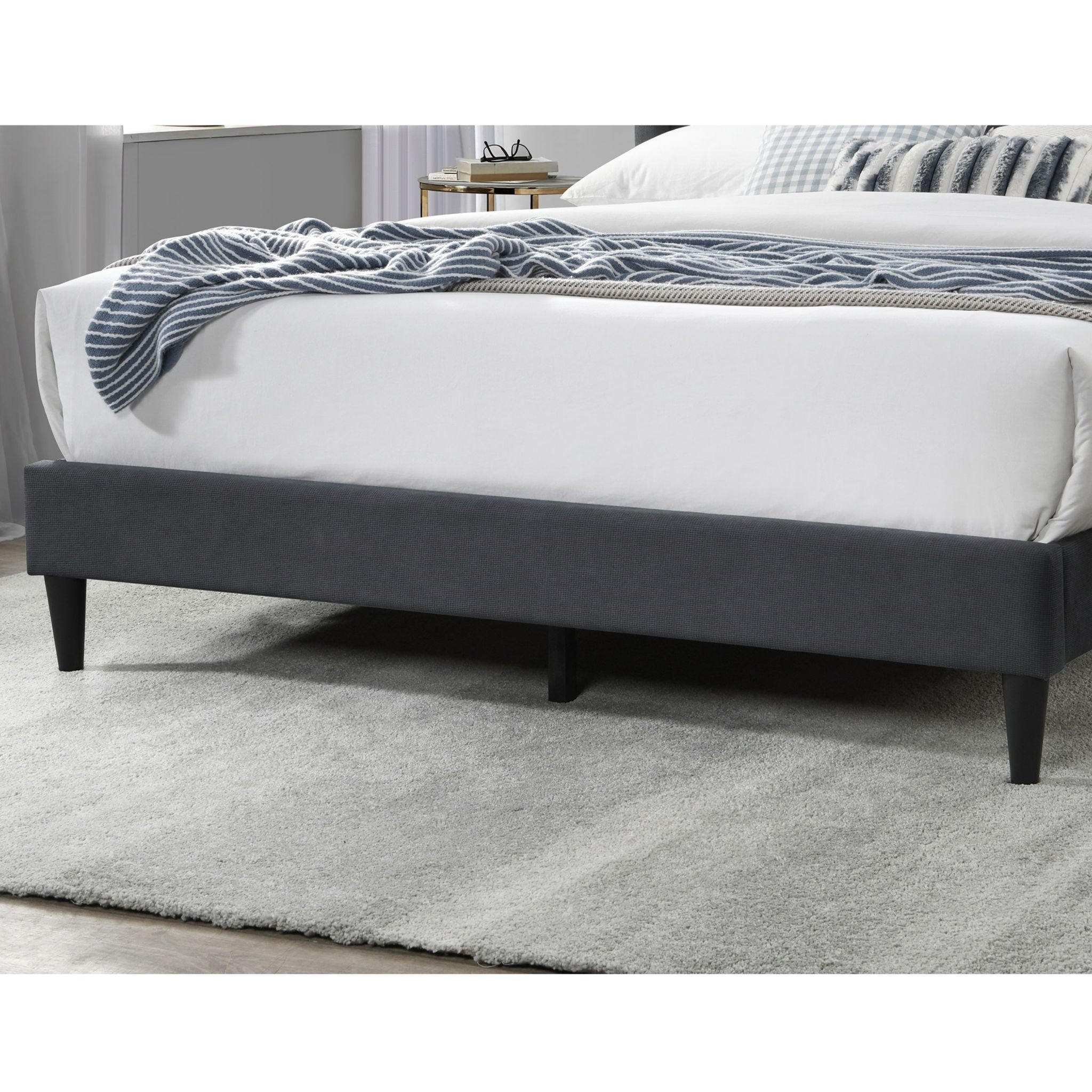 Bed Upholstered Box Design Headboard