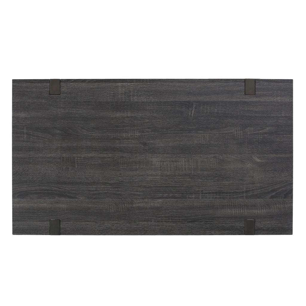 Abitha - Coffee Table With Industrial Powder Coated Metal Legs