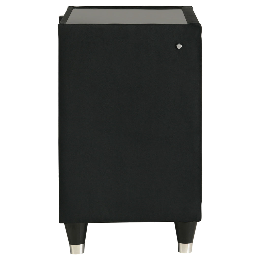 Mika - 2 Drawer LED Nightstand With USB