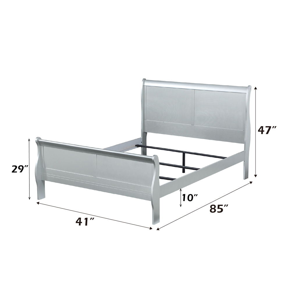 Louis Philippe - Twin Bed - Platinum