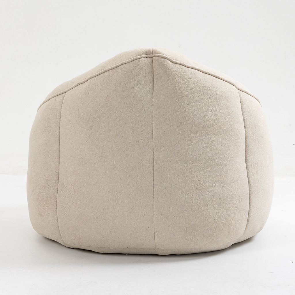 Bedding Bean Bag Sofa Chair High Pressure Foam With Footrest