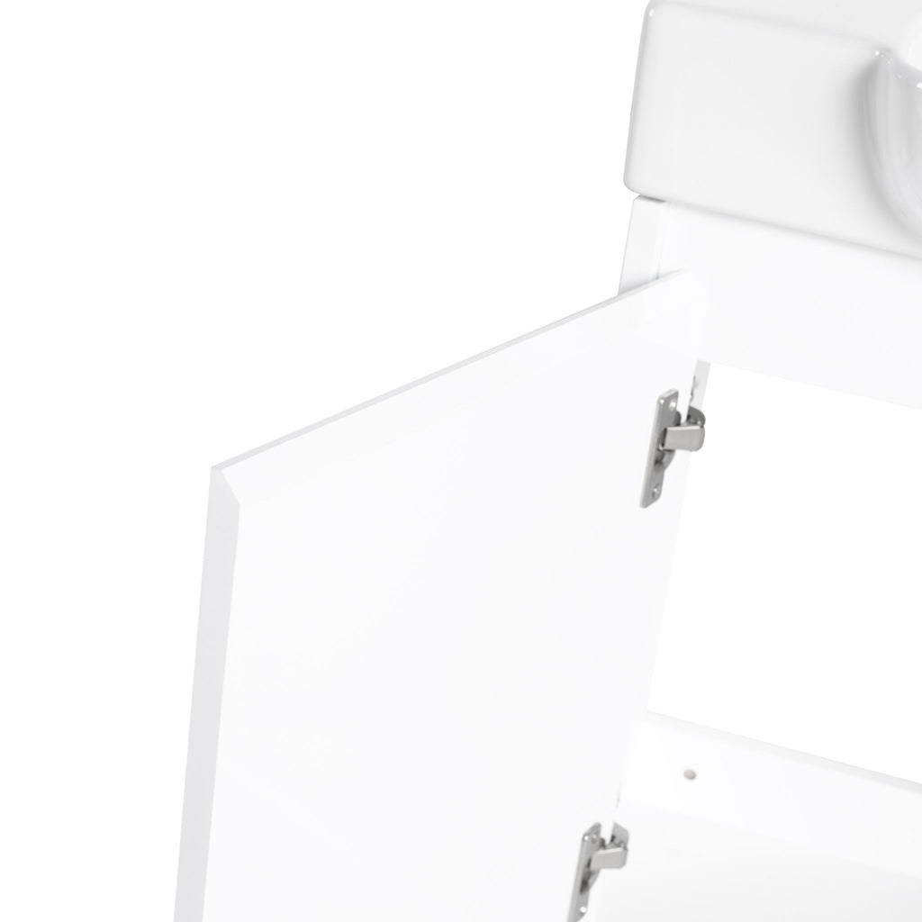 Wall Mounted Bathroom Vanity With Sink & Soft Close Door