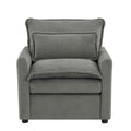 Modern Single Seat Accent Chair With Side Storage Pockets