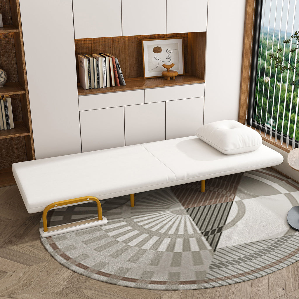 3 In 1 Convertible Folding Sofa Bed With Adjustable Backrest And Pillow